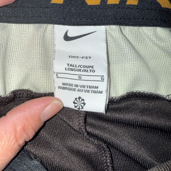 Nike Dri Fit Charcoal and Camouflage Trim Shorts Large - Picture 4 of 5